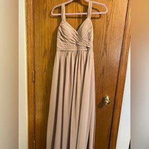 Azazie Aziza dress in Taupe